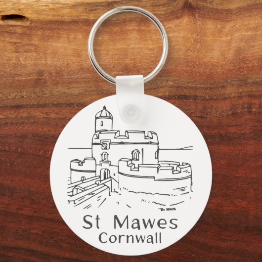 St Mawes Castle Keyring Sleutelhanger (Achterkant)
