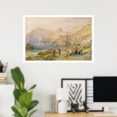 St. Mawes, Cornwall, c.1823 (m/c op papier) Poster (Thuiskantoor)
