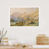 St. Mawes, Cornwall, c.1823 (m/c op papier) Poster (Keuken)
