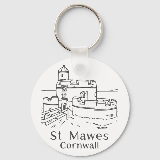 St Mawes Kasteel Sleutelhanger (Voorkant)