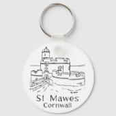 St Mawes Kasteel Sleutelhanger (Achterkant)