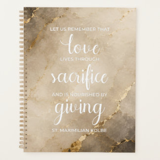 St. Maximiliaan Kolbe Liefde Opoffering Geven  Planner
