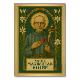 St. Maximilian Kolbe Katholieke Trouwtafel Kaart