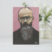 St. Maximilian Kolbe Prayer Kaart (Staand voorkant)