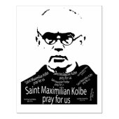 St. Maximilian Kolbe Rubber Stamp Rubberstempel (Afrduk)
