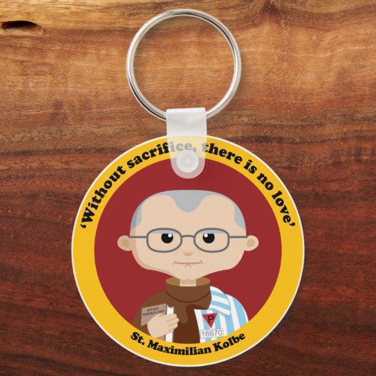 St. Maximilian Kolbe Sleutelhanger (Voorkant)