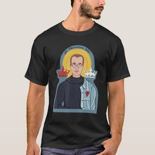 St Maximilian Kolbe Twee kronen Katholieke Sint Po T-shirt (Voorkant)