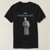 St Maximilian Kolbe Two Crowns Catholic Saint Gift T-shirt (Design voorkant)