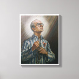 St Maximillian Kolbe Canvas Afdruk