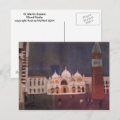 St merkt Vierkant briefkaart (Voorkant / Achterkant)