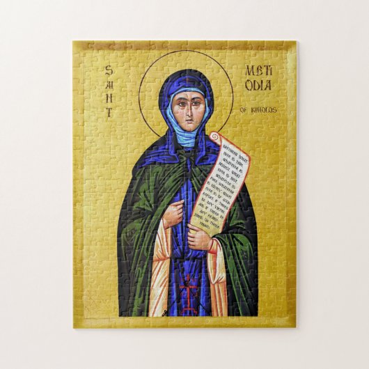 St. Methodia of Kimolos Orthodox Christian Icon Legpuzzel (Verticaal)