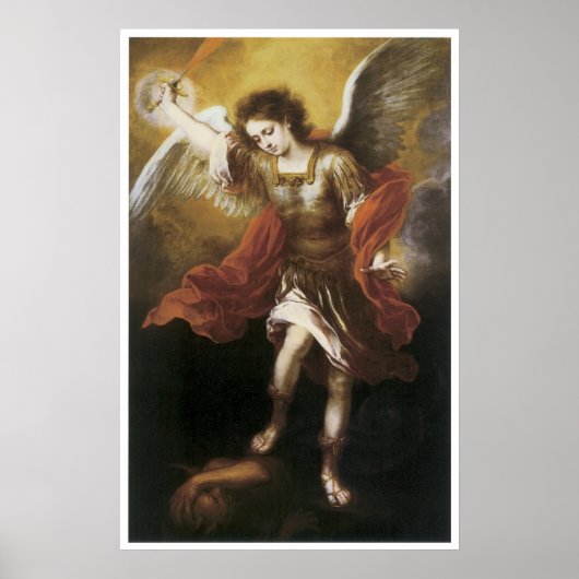 St. Michael, 1665-66 Bartolome Esteban Murillo Poster (Voorkant)