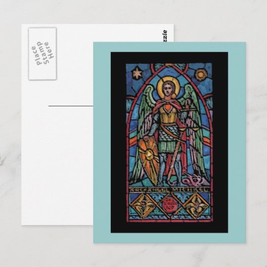 St Michael - Aartsengel Briefkaart (Voorkant / Achterkant)
