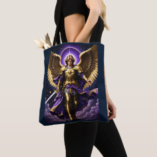 St. Michael Aartsengel Katholieke Canvas tas