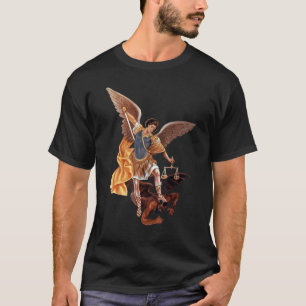St Michael Aartsengel Katholieke Engel verdedig on T-shirt