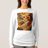 St Michael Aartsengel Lange Mouw Vrouwen T-shirt (Voorkant)