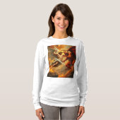 St Michael Aartsengel Lange Mouw Vrouwen T-shirt (Voorkant volledig)