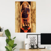 St MICHAEL AARTSENGEL MET DUIVEL Poster (Thuiskantoor)
