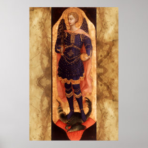 St MICHAEL AARTSENGEL MET DUIVEL Poster