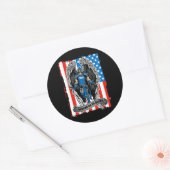 St. Michael Angel Verdedig ons in de strijd Ronde Sticker (Envelop)