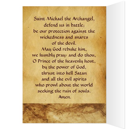 St. Michael Archangel en Dragon Sienese Prayer (Binnen (Links))