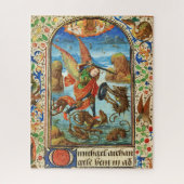 ST. MICHAEL ARCHANGEL EN DRAGON Vlaams Miniatuur Legpuzzel (Verticaal)