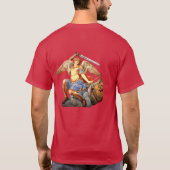 St. Michael Archangel Katholieke Saint T-Shirt (Achterkant)