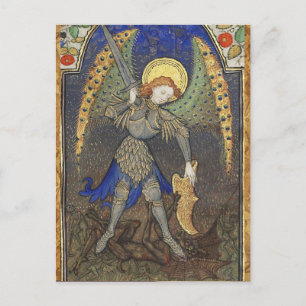 St. MICHAEL ARCHANGEL MET DEVIL Briefkaart