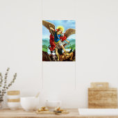 St. Michael Archangel Poster San Miguel Arcangel (Keuken)