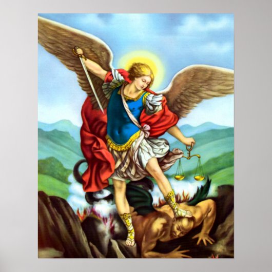 St. Michael Archangel Poster San Miguel Arcangel (Voorkant)