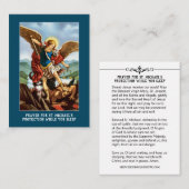 St. Michael Archangel Protection Katholieke Prayer Informatiekaartje (Voorkant / Achterkant)