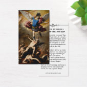 St. Michael Archangel Protection Katholieke Prayer Visitekaartje (Bureau)