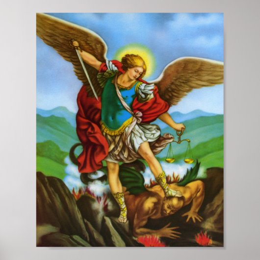 St. Michael Archangel San Miguel Arcangel Poster (Voorkant)