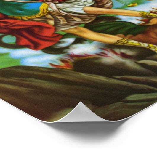 St. Michael Archangel San Miguel Arcangel Print (Hoek)