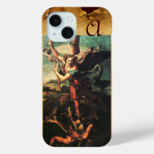 St. MICHAEL ARCHANGEL VANGUISHING SATAN Monogram Case-Mate iPhone Case (Achterkant)