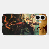 St. MICHAEL ARCHANGEL VANGUISHING SATAN Monogram Case-Mate iPhone Case (Achterkant (horizontaal))