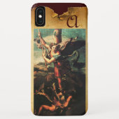 St. MICHAEL ARCHANGEL VANGUISHING SATAN Monogram Case-Mate iPhone Case (Achterkant)