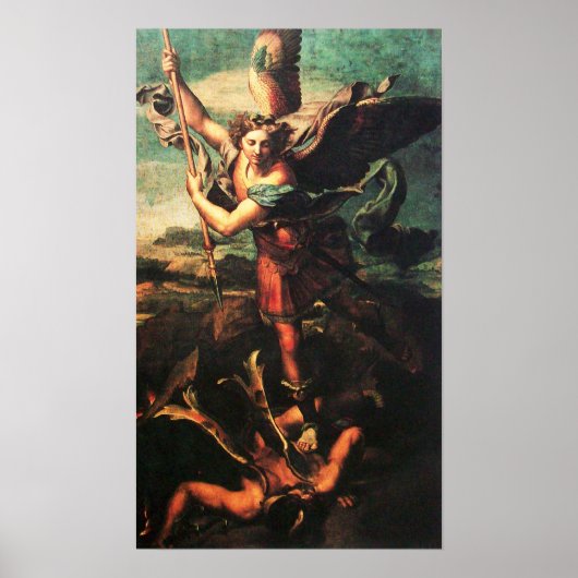 St. MICHAEL ARCHANGEL VANGUISHING SATAN Poster (Voorkant)