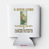 ST MICHAEL ARGEMIR PATRON SAINT VAN KANKERPATIËNTE BLIKJESKOELER (Achterkant)