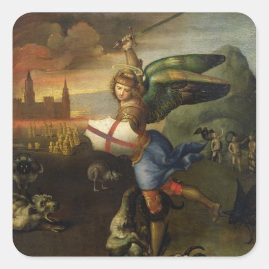 St. Michael, c.1503-05 Vierkante Sticker (Voorkant)