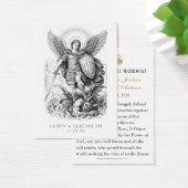 St. Michael Catholic Wedding Prayer Cards Visitekaartje (Bureau)