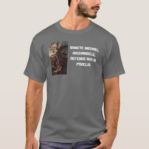 St. Michael Classic Art Latijns Prayer T-shirt