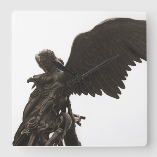 St. Michael Clock Vierkante Klok (Voorkant)