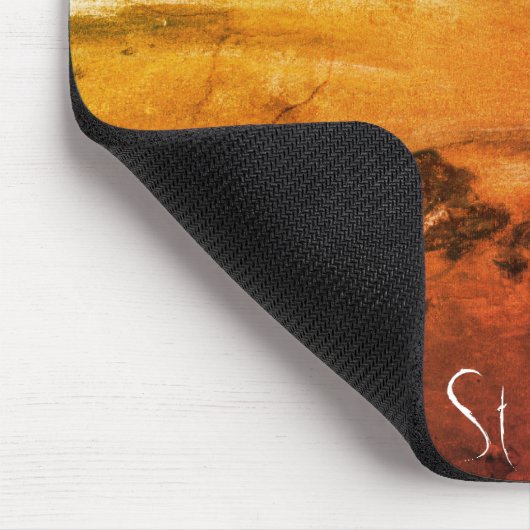 St. Michael, Cornwall Beach Landscape Art Mousepad Muismat (Hoek)