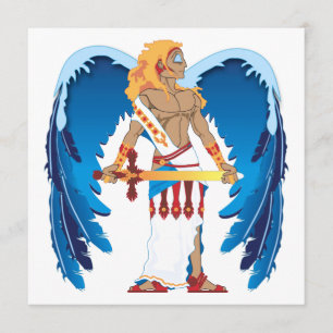 St. Michael Custom Invitation Kaart