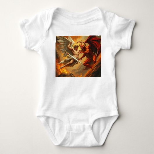 St Michael de Aartsengel Baby Jumper Romper (Voorkant)