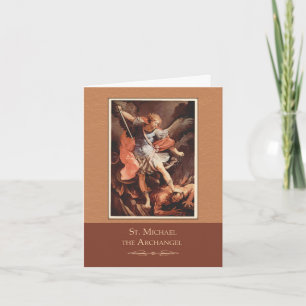 St. Michael de Aartsengel bidt voor ons Kaart