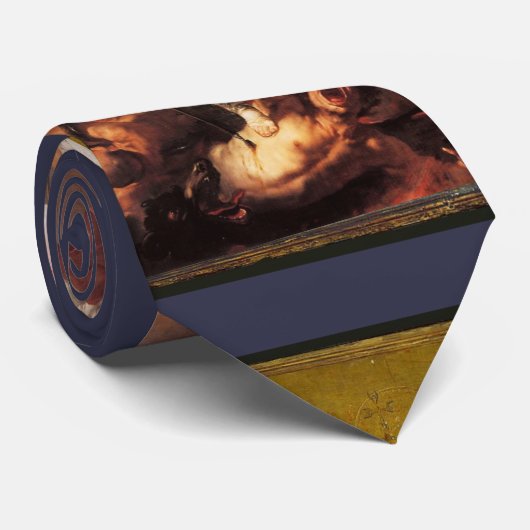 St. Michael de Aartsengel, Blauwe Topaas Stropdas (Opgerold)