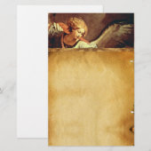 St Michael de Aartsengel, Bruin Perkament Briefpapier (Voorkant / Achterkant)