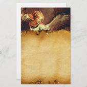 St Michael de Aartsengel, Bruin Perkament Briefpapier (Voorkant / Achterkant)